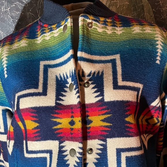 Free People Pendleton Jacquard Bomber Coat - Picture 2 of 5